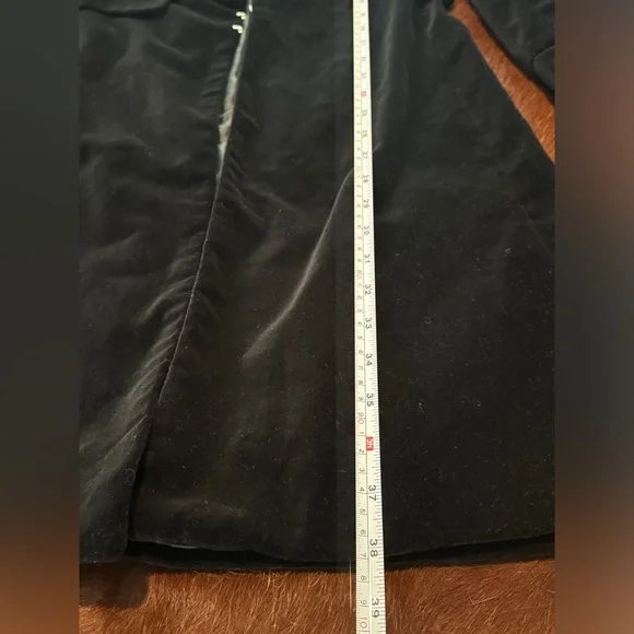 Vintage Pure Badass Rare Flawless Velvet Steampunk/Military Long Jacket